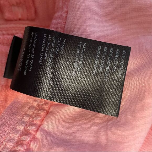 BDG Urban Outfitters Pink Cut Off Carpenter Corduroy Shorts Size‎ 31 NWT - Picture 6 of 6